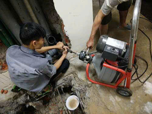 Thông tắc, xử lý, hệ thống nước bị tắc nghẽn